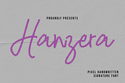 Hanzera – Unique Pixel Signature, a Handwritten Font by tebaltipislab (Thumbnail 1 of 11)