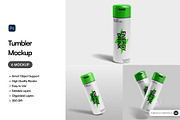 Tumbler Mockup, a Merchandise Mockup by SLAB! Design (Thumbnail 1 of 9)