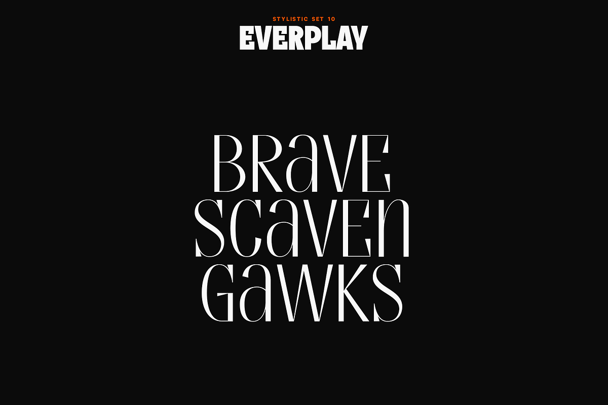 Everplay – Modern Display Typeface, a Serif Font by VP Fonts (Photo 28 of 37)