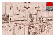Architecture Line Drawing Photoshop, an Action Add-On by Photoshop Action (Thumbnail 11 of 13)