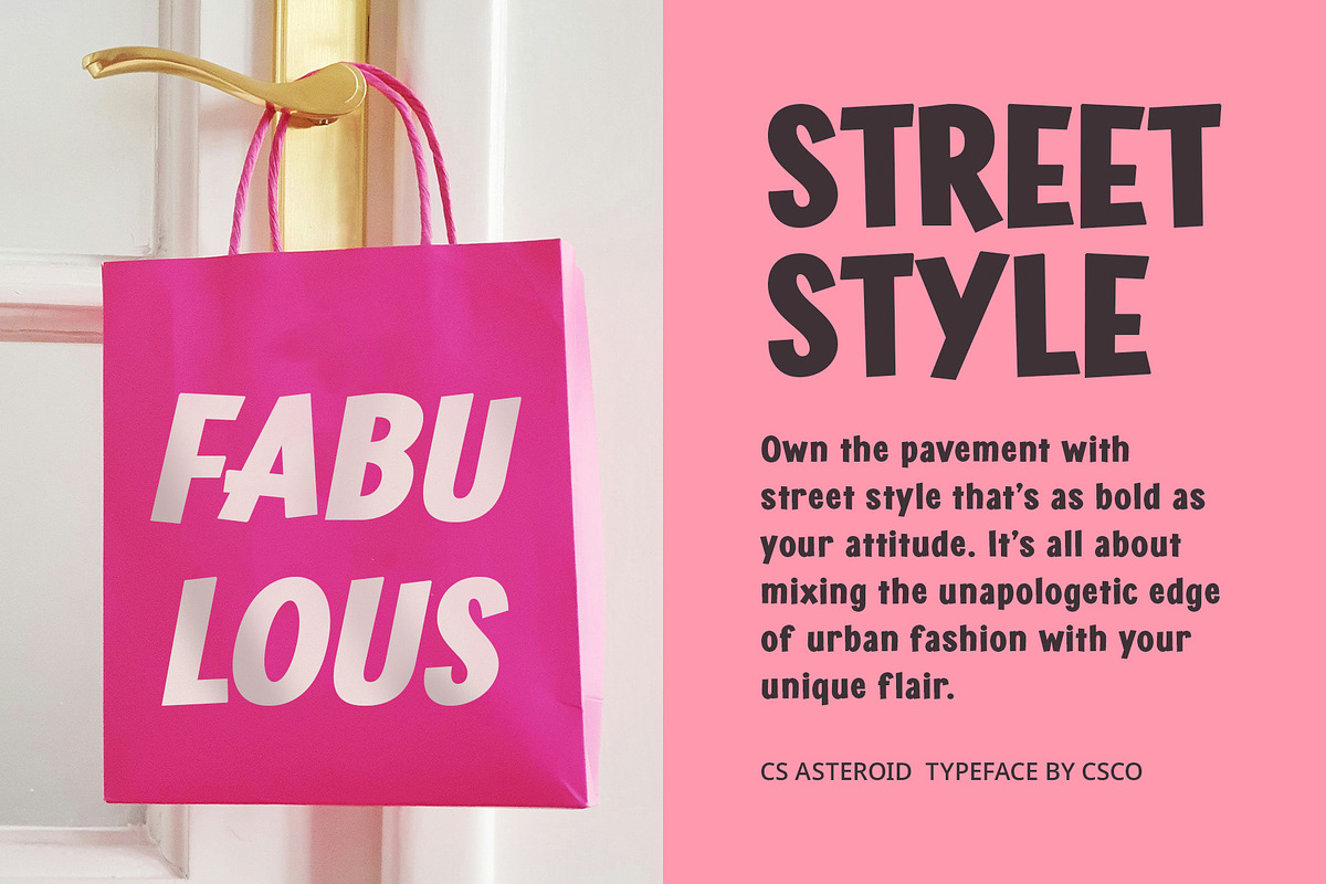 CS Asteroid – Fun Font, a Sans Serif Font by Craft Supply Co. (Photo 7 of 8)