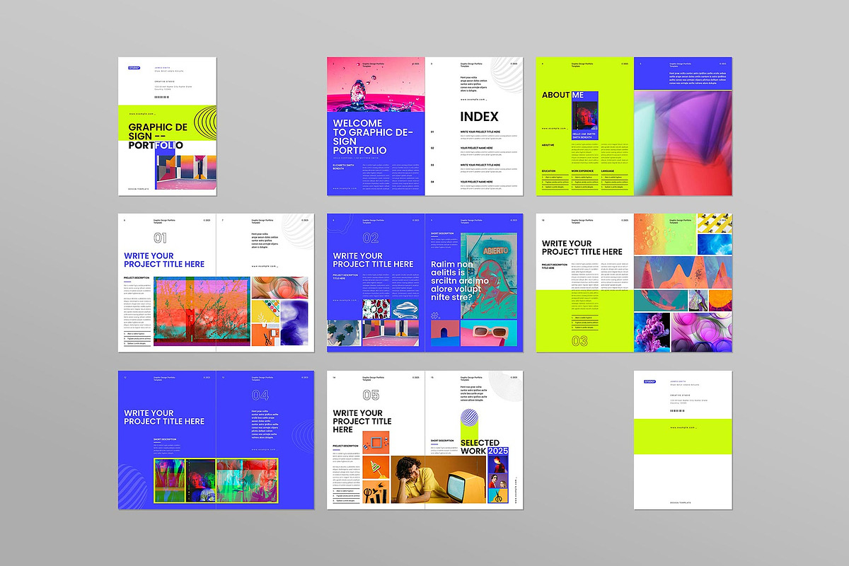 Graphic Design Portfolio Template preview 8