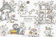 vintage illustration cottagecore set, a Decorative Illustration by Patishop Art (Thumbnail 2 of 10)