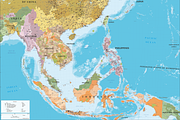 Political Map of South East Asia, an Education Illustration by Cartorical (Thumbnail 3 of 10)