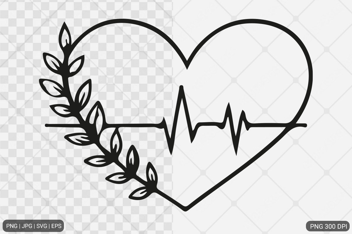 Heartbeat SVG PNG Design Bundle, an Illustration by Actual Pixel (Photo 9 of 12)