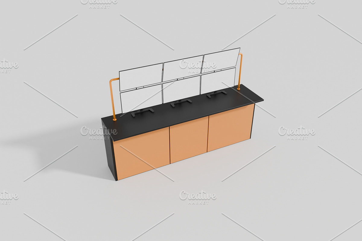 3D Model Multi Computer Monitor, an Object 3D Model by mrfauzi (Photo 1 of 7)