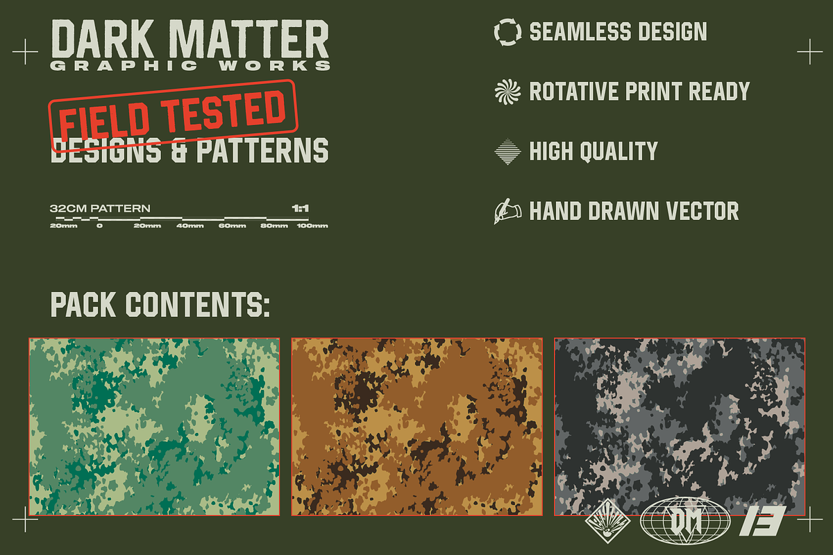 DK M85 Camouflage Seamless Pattern, a Pattern Graphic by darkmatter_graphicworks (Photo 2 of 3)