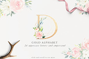 Floral Alphabet Design Set, a Decorative Illustration by Pixavics (Thumbnail 4 of 12)