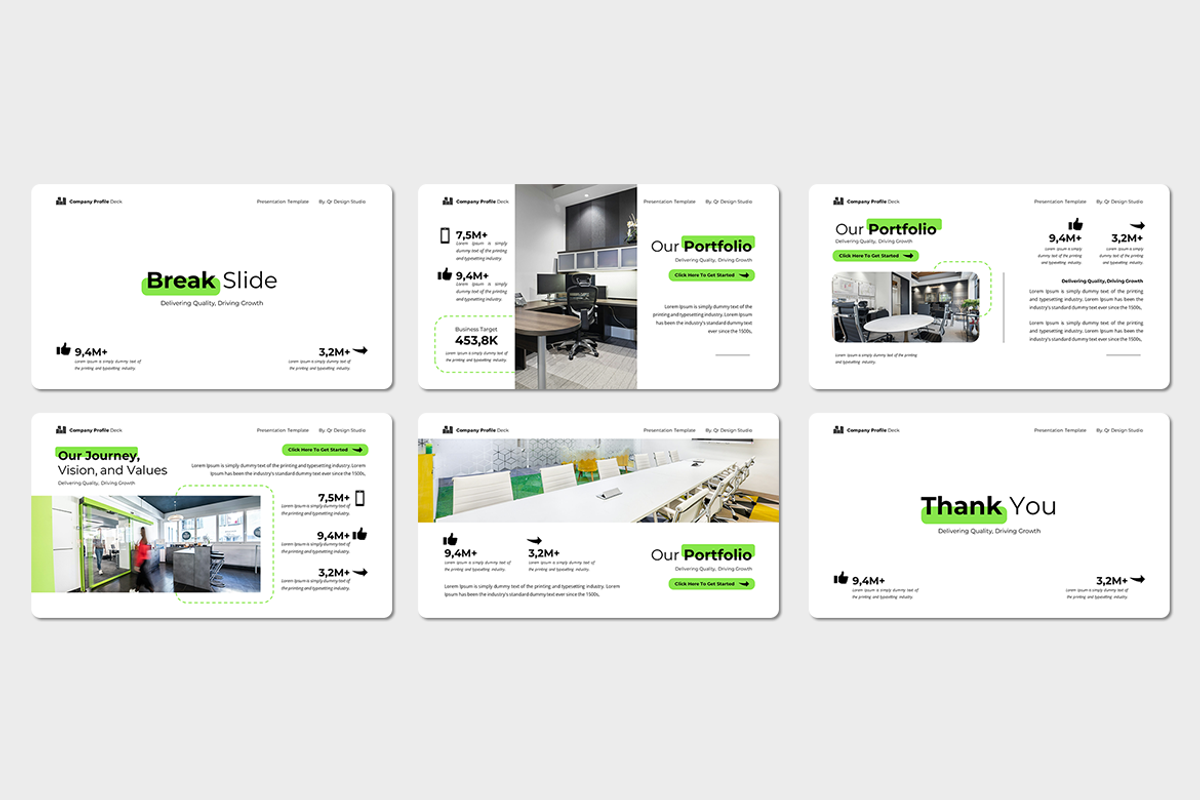 Company Profile Deck - PowerPoint, a Presentation Template by QR Design Studio (Photo 3 of 3)