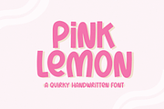 Pink Lemon | Quirky Handwritten Font, a Sans Serif Font by KA Designs (Thumbnail 1 of 9)