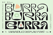 Burra - Psychedelic font, a Sans Serif Font by creativemedialab (Thumbnail 1 of 10)