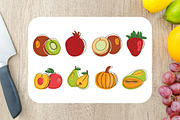 20 Fruits Healthy Food in Line Art, a Food Illustration by jongcreative (Thumbnail 4 of 5)