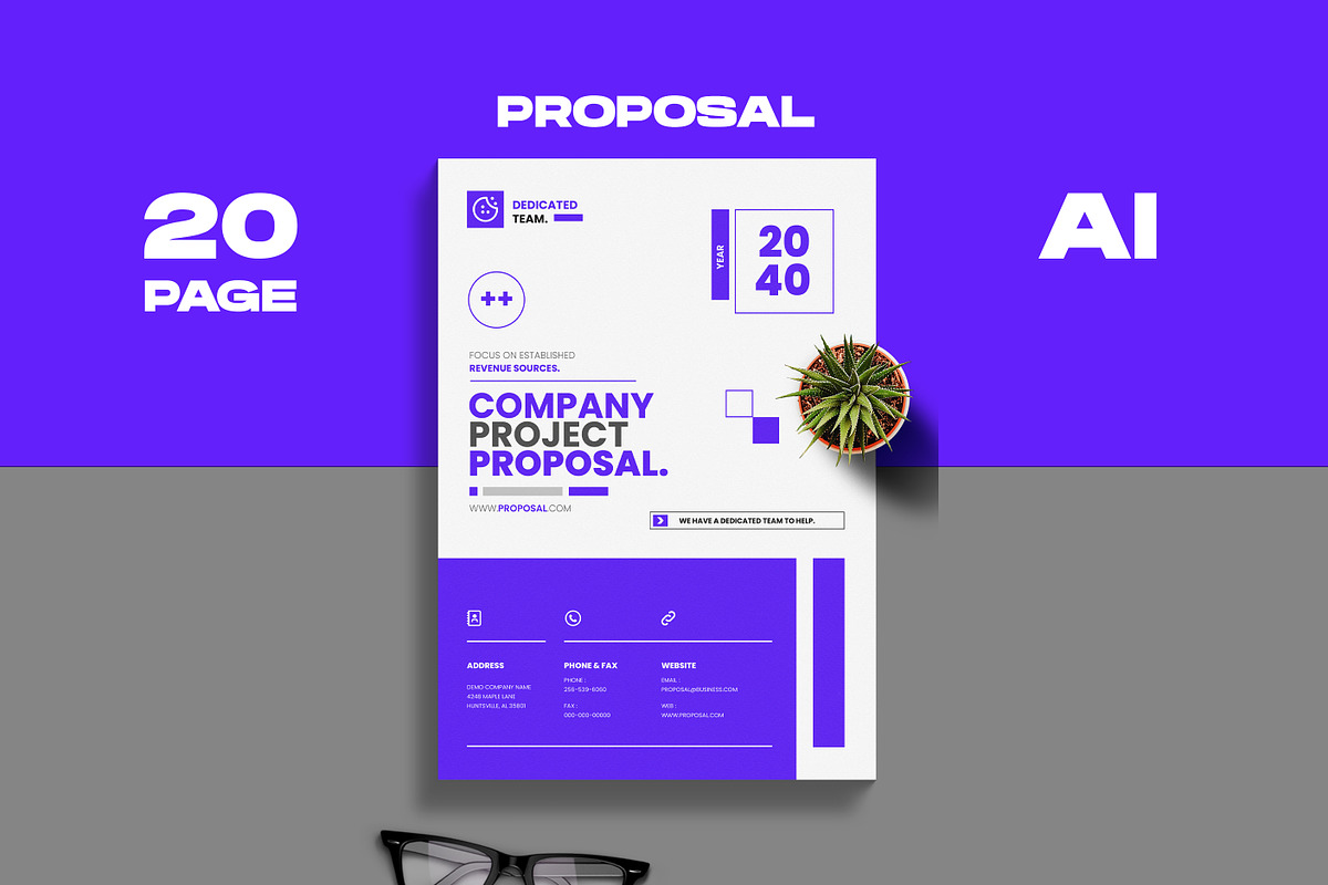 Company Proposal, a Brochure Template by FlyeredTemplate (Photo 1 of 11)