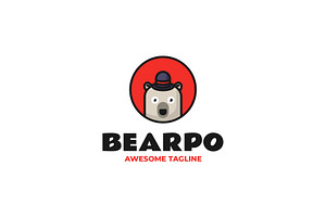 Bearpo Simple Mascot Logo, a Branding & Logo Template by Artnivora.Std