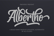 Albertho, a Script Font by N (Thumbnail 1 of 11)