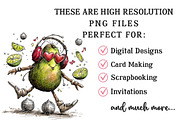 Quirky Valentine's Avocado Clipart, an Illustration by OK Design (Thumbnail 4 of 6)