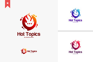 Elegant Hot Topics Logo template