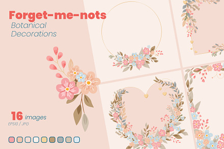 Forget-me-nots - Botanical Designs