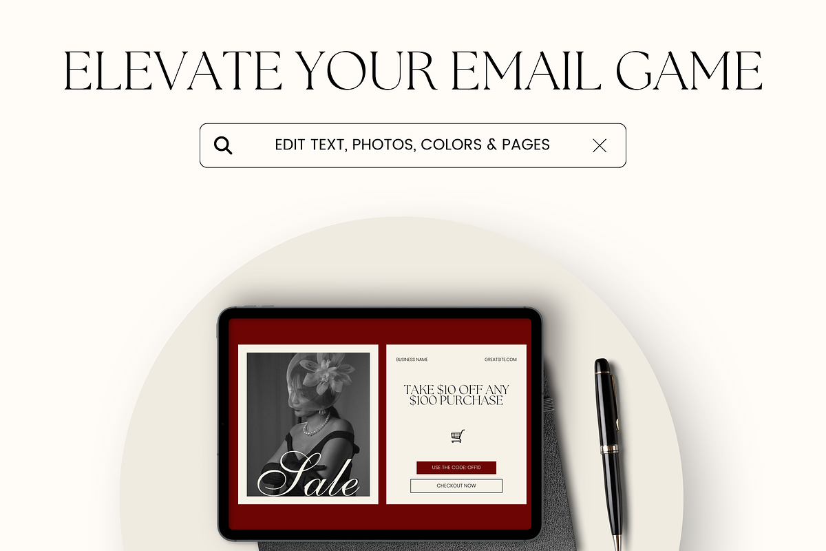 Email Marketing Newsletter Template, an Email Template by Branding Babe Co. (Photo 9 of 9)