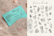 Line Beach Vibes – Summer Clipart, a Decorative Illustration by La Petite Line Art (Thumbnail 2 of 13)