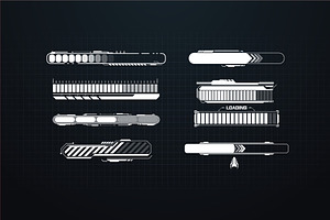 Sci-fi Futuristic Element HUD Design