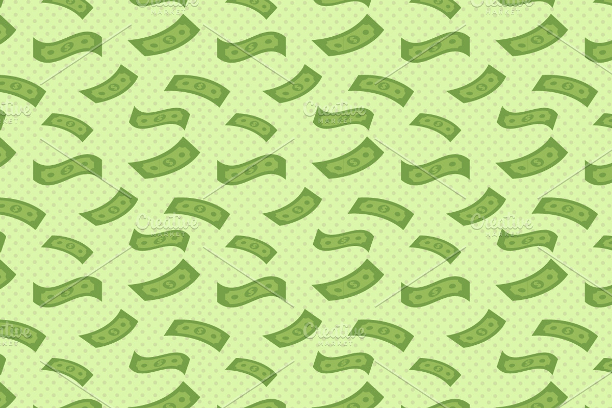 Dollar Bill Pattern, a Pattern Graphic by gina_art