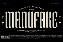 Manufake - Sleek Tall Blackletter
