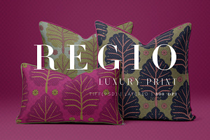 Regio., Exquisite & Luxury Prints, a Pattern Graphic by Pink Linen