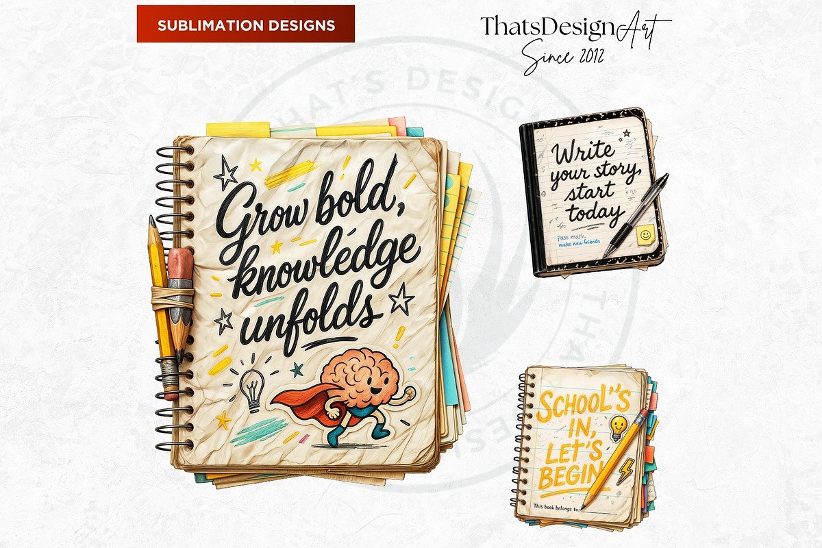 Back To school quotes Clipart Set, an Education Illustration by ThatsDesignArt (Photo 9 of 10)