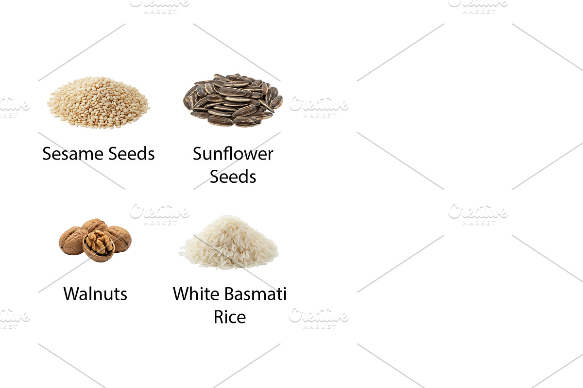 Foods Grains, Nuts & Seeds - PNG, a Food Illustration by Nurlan's shop (Photo 7 of 7)