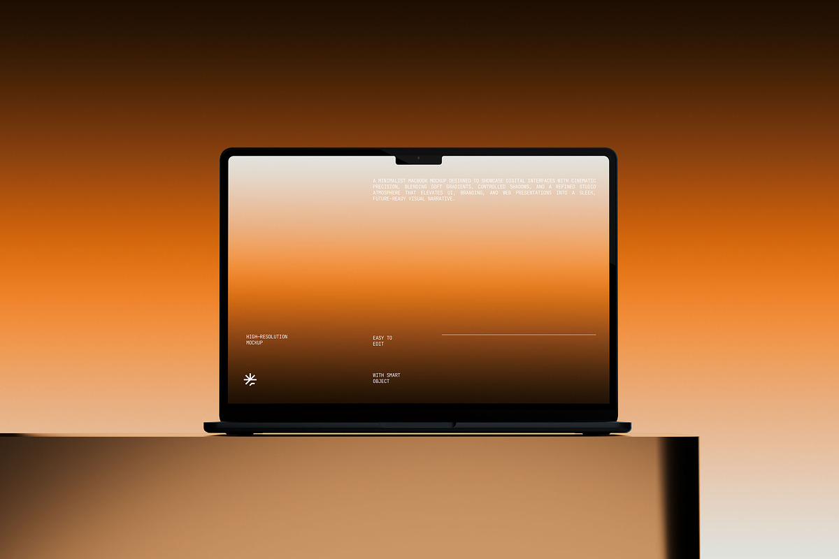 Minimalist Macbook Screen Mockup, a Mac Mockup by fakhroo (Photo 3 of 4)