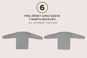 Fine Jersey Long Sleeve Mockups, a Shirt Mockup by GraphicHero (Thumbnail 5 of 7)