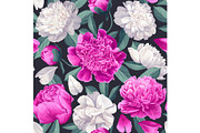 Peonies Seamless Pattern, a Pattern Graphic by MarynaPetrovska (Thumbnail 3 of 15)