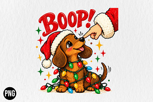 Retro Preppy Christmas PNG
