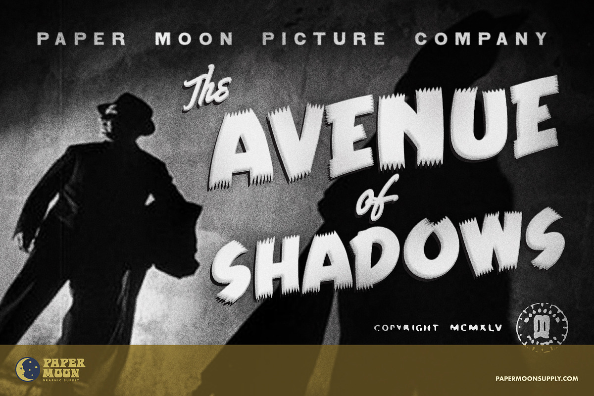 Outpost Retro Brush Font, a Font by Paper Moon Graphic Supply (Photo 9 of 10)