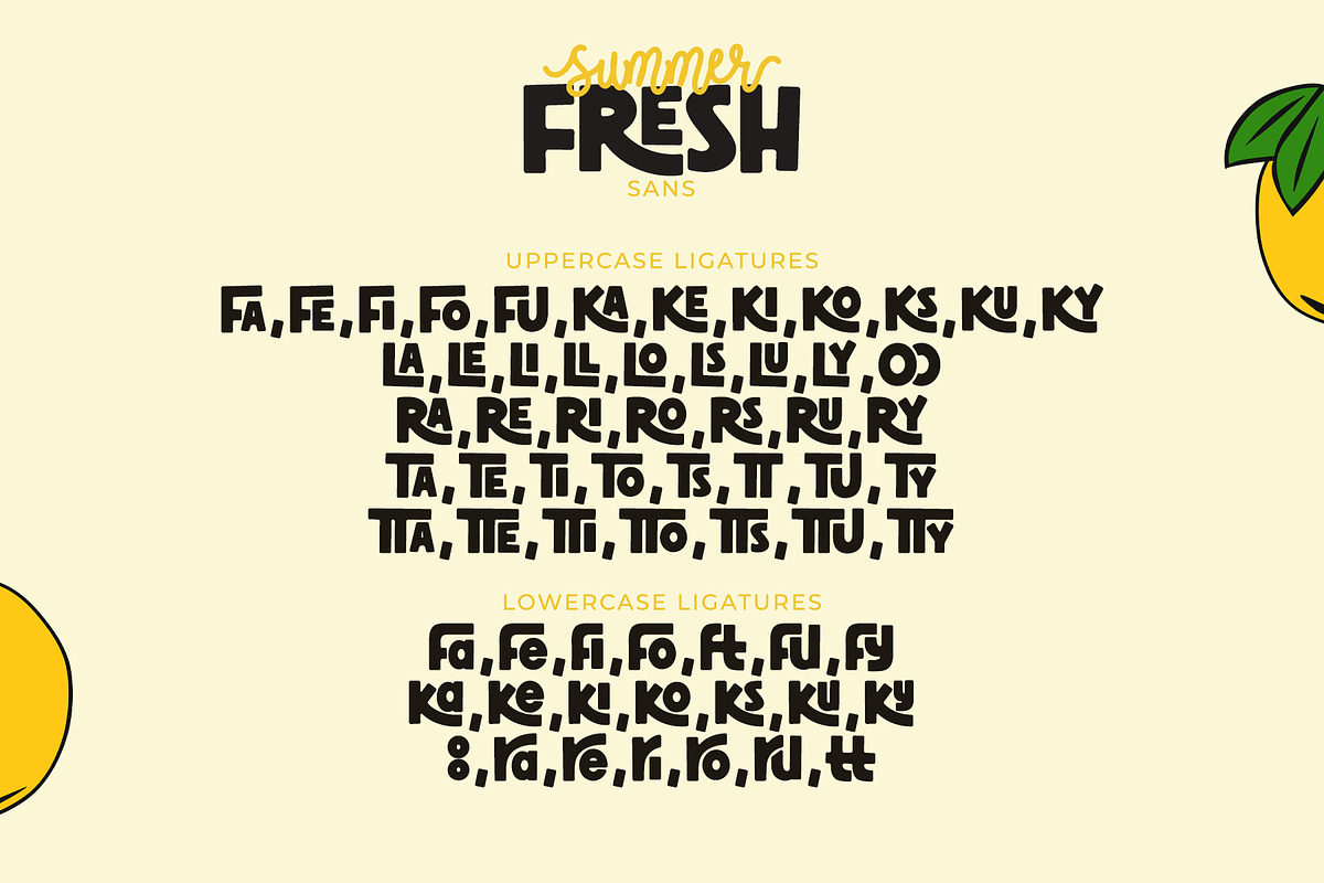 Summer Fresh - Chunky Font Duo, a Sans Serif Font by Airotype (Photo 13 of 14)