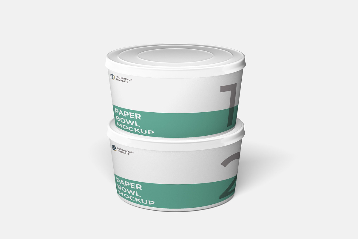 Paper Bowl Mockup 10 PSD, a Packaging Mockup by Akrinity Digital (Photo 4 of 5)