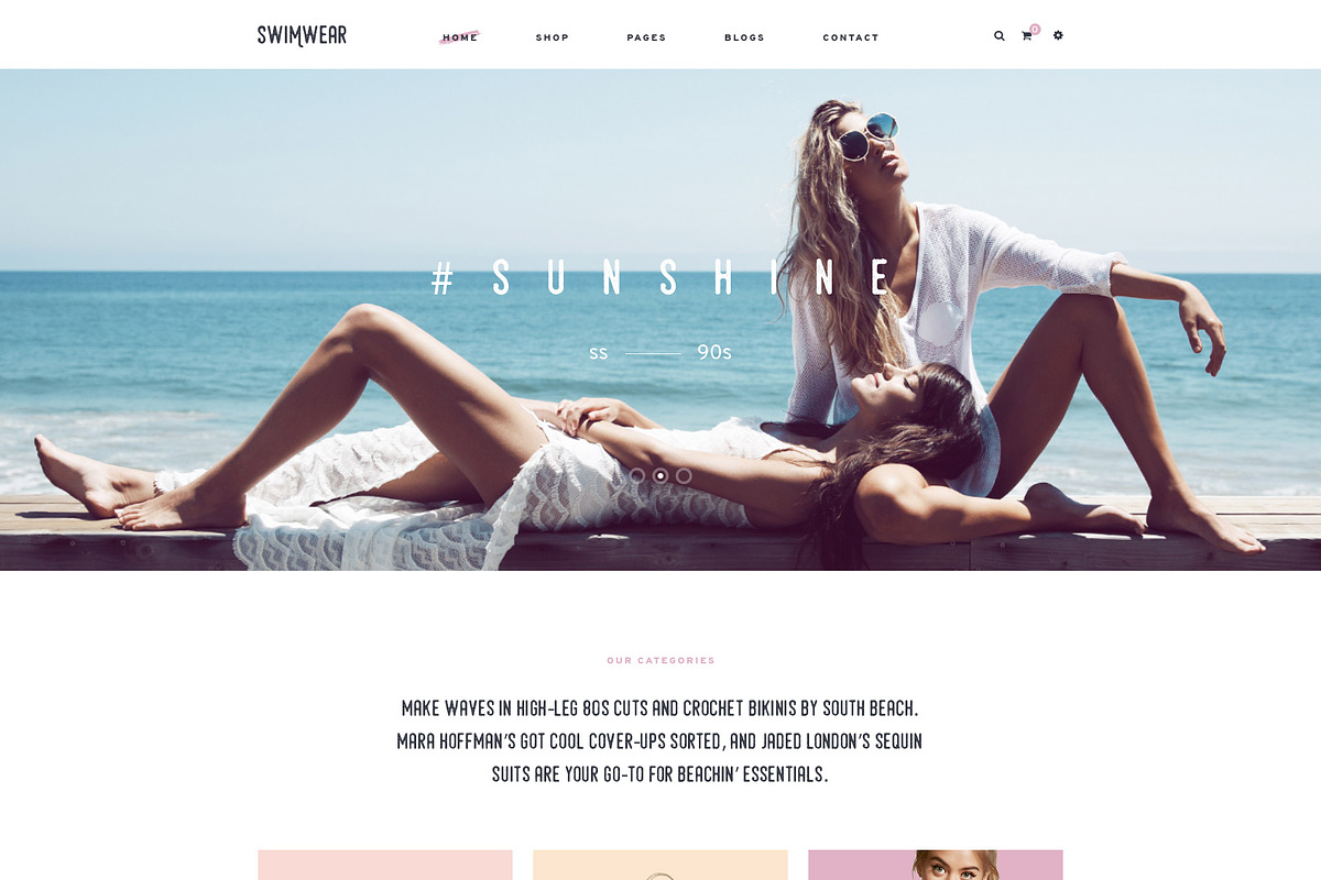 Magento Swimwear, a Websites & App Template by Puzzthemes (Photo 2 of 3)