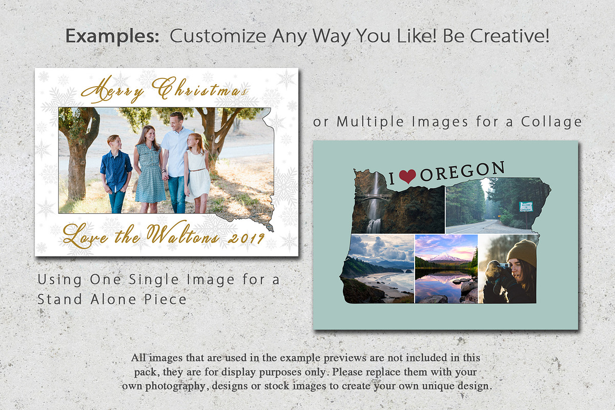8.5x11 State Shaped Photo Templates, a Design Template by Loveurstyle Designs (Photo 5 of 5)