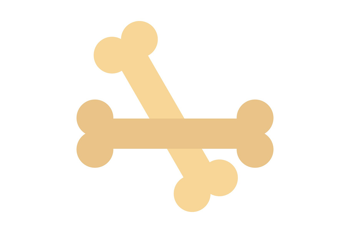 Bone Flat Icon, a Duotone Icon by Pexelpy (Photo 1 of 2)