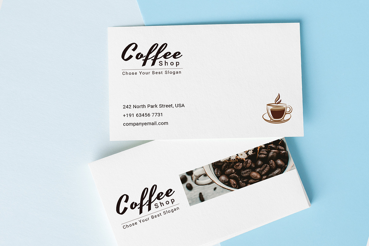 Coffee Shop Business Card, a Business Card Template by graphicsunday (Photo 4 of 4)