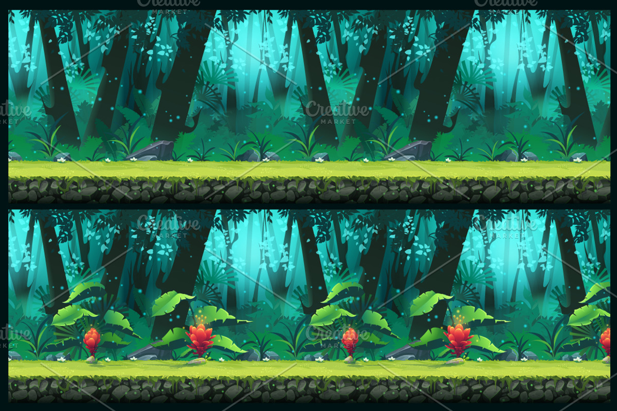 Tileable jungle, an Illustration by Nearbirds (Photo 4 of 5)