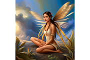 Art, Tribal fairy, Tribal character, a Stationery Template by Boho Pixel Dust (Thumbnail 1 of 5)