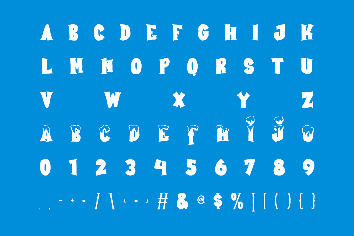 Coldzz Freeze Funky Display Font Vin, a Serif Font by Maulana Creative (Photo 7 of 7)