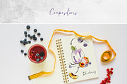 Blueberry smoothies & milkshakes, a Food Illustration by MsFlaffy (Thumbnail 7 of 18)