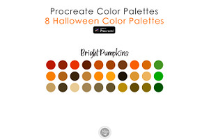 Halloween Procreate Color Palette