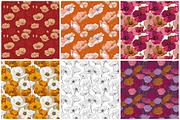 Line Art Poppy Flowers Patterns, an Illustration by DreamPrint404 (Thumbnail 2 of 5)