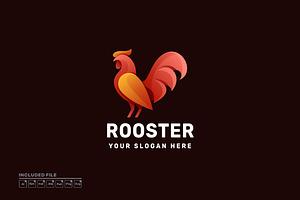 Rooster Gradient Colorful Logo, a Branding & Logo Template by yuanesei