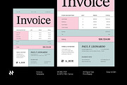 Soft Tone Invoice, a Stationery Template by Neermana (Thumbnail 1 of 4)
