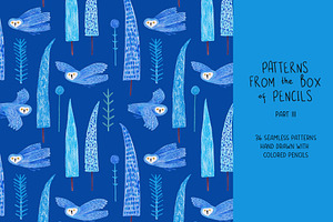 Patterns from the box of pencils 3, a Pattern Graphic by Annakniaz